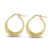 Thumbnail Image 1 of Hollow Tube Hoop Earrings 10K Yellow Gold 40mm