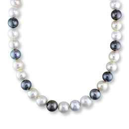 Cultured Pearl Necklace 14K Yellow Gold 18&quot; Length