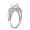 Thumbnail Image 1 of Cultured Pearl Ring 1/20 ct tw Diamonds Sterling Silver