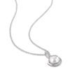 Thumbnail Image 2 of Cultured Pearl Necklace Diamond Accent Sterling Silver