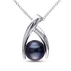 Thumbnail Image 1 of Tahitian Cultured Pearl Necklace Sterling Silver