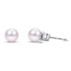 Thumbnail Image 1 of Akoya Cultured Pearl Earrings 14K White Gold