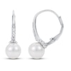 Thumbnail Image 1 of Cultured Pearl/Natural Topaz Earrings Sterling Silver