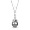 Thumbnail Image 1 of Cultured Pearl Bead Necklace Sterling Silver