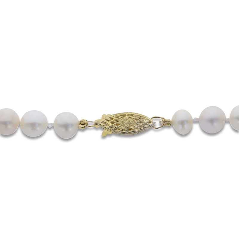 Main Image 3 of Cultured Pearl Strand Necklace 14K Yellow Gold