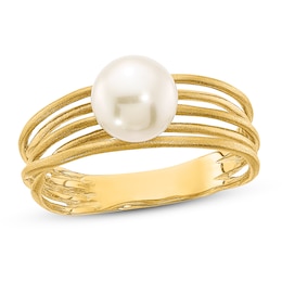 Freshwater Cultured Pearl Ring 14K Yellow Gold