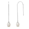 Thumbnail Image 1 of Freshwater Cultured Pearl Threader Earrings Sterling Silver