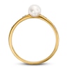 Thumbnail Image 2 of Freshwater Cultured Pearl Ring 1/15 ct tw Diamonds 14K Yellow Gold