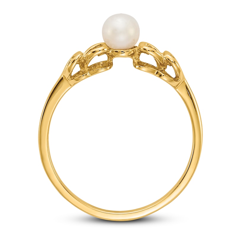 Freshwater Cultured Pearl Ring 14K Yellow Gold