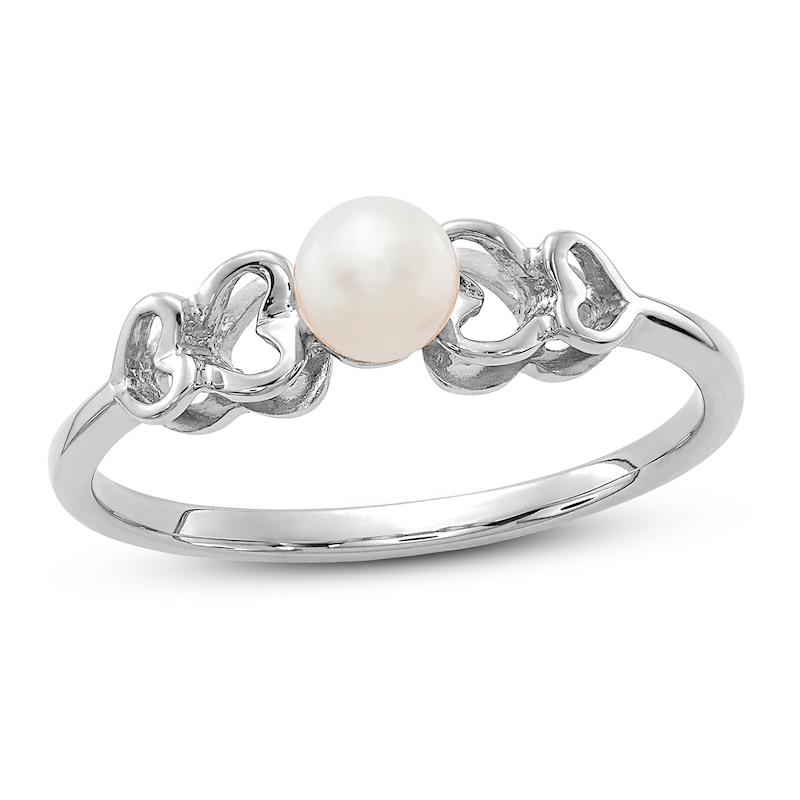 Freshwater Cultured Pearl Ring 14K White Gold