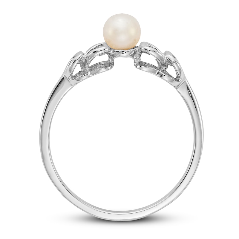 Freshwater Cultured Pearl Ring 14K White Gold