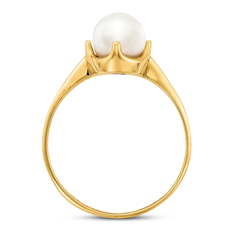 Main Image 2 of Freshwater Cultured Pearl Ring 14K Yellow Gold