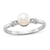 Thumbnail Image 0 of Freshwater Cultured Pearl Ring Diamond Accent 14K White Gold