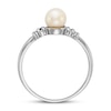 Thumbnail Image 1 of Freshwater Cultured Pearl Ring Diamond Accent 14K White Gold