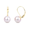 Thumbnail Image 1 of Akoya Cultured Pearl Drop Earrings 14K Yellow Gold