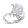 Thumbnail Image 0 of Freshwater Cultured Pearl Ring White Topaz Sterling Silver