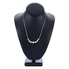 Thumbnail Image 1 of Diamond-Cut Akoya Cultured Pearl Necklace 14K Yellow Gold