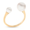 Thumbnail Image 2 of Freshwater Cultured Pearl Engagement Ring 14K Yellow Gold