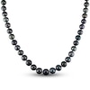 Thumbnail Image 1 of Tahitian Freshwater Cultured Pearl Strand Necklace 14K White Gold