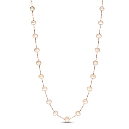 LALI Jewels Freshwater Cultured Pearl Necklace 14K Rose Gold 18&quot;