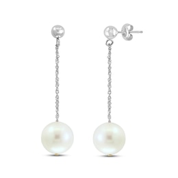 LALI Jewels Freshwater Cultured Pearl Drop Earrings 14K White Gold