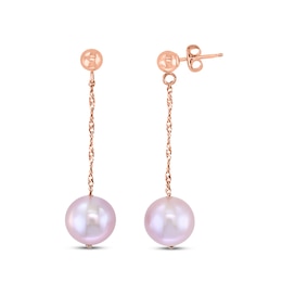 LALI Jewels Freshwater Cultured Pearl Drop Earrings 14K Rose Gold