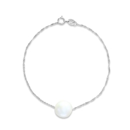 LALI Jewels Freshwater Cultured Pearl Bracelet 14K White Gold 7.5&quot;