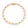 Thumbnail Image 1 of Freshwater Cultured Pearl Bead Bracelet 14K Yellow Gold 7-inch