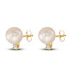 Thumbnail Image 2 of Akoya Cultured Pearl & Diamond Pendant/Earrings Set Diamond Accent 14K Yellow Gold