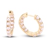 Thumbnail Image 0 of Freshwater Cultured Pearl Seed Hoop Earrings 14K Yellow Gold