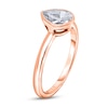 Thumbnail Image 1 of Diamond Solitaire Engagement Ring 3/4 ct tw Bezel-Set Pear-cut 14K Rose Gold (I2/I)