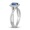 Thumbnail Image 2 of Le Vian Natural Blue Sapphire Ring 1/3 ct tw Diamonds 14K Vanilla Gold