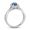 Thumbnail Image 4 of Le Vian Natural Blue Sapphire Ring 1/3 ct tw Diamonds 14K Vanilla Gold