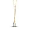 Thumbnail Image 1 of Le Vian Natural Prehnite Necklace Diamond Accents 14K Honey Gold