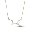 Thumbnail Image 1 of Diamond Virgo Constellation Pendant Necklace 1/6 ct tw Round 14K Yellow Gold