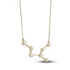 Thumbnail Image 2 of Diamond Virgo Constellation Pendant Necklace 1/6 ct tw Round 14K Yellow Gold