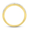 Thumbnail Image 4 of Diamond Triple Row Ring 1/2 ct tw Round 10K Yellow Gold