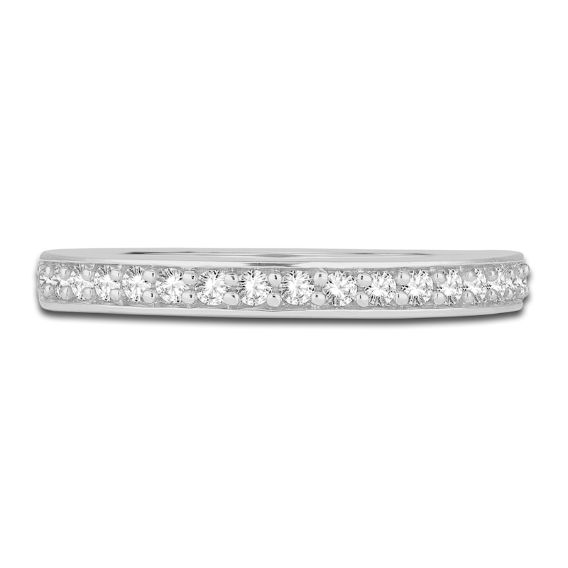 Main Image 3 of Diamond Wedding Band 1/4 ct tw Round 14K White Gold