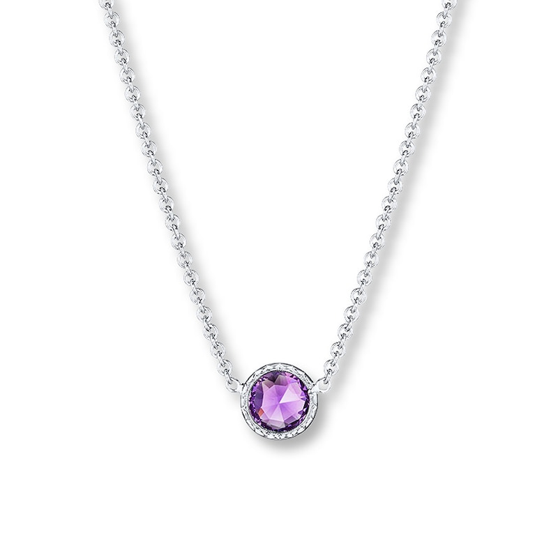 Tacori Amethyst Necklace Sterling Silver/18K Yellow Gold