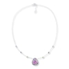 Thumbnail Image 1 of Amethyst Necklace Tanzanite & Peridot Accents Sterling Silver