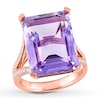 Thumbnail Image 0 of Amethyst Ring 1/2 carat tw Diamonds 14K Rose Gold