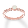 Thumbnail Image 1 of Natural Opal Ring 1/20 carat tw Diamonds 10K Rose Gold