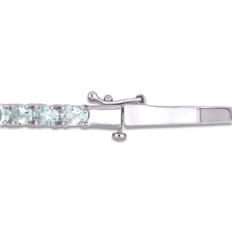 Main Image 2 of Aquamarine Bracelet Sterling Silver