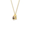 Thumbnail Image 2 of Garnet Necklace Diamond Accents 10K Yellow Gold