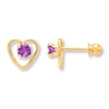 Thumbnail Image 0 of Amethyst Earrings 14K Yellow Gold