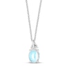 Thumbnail Image 3 of Effy Natural Aquamarine Pendant 1/10 Diamonds 14K White Gold