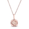 Thumbnail Image 3 of Effy Natural Opal Necklace 1/10 ct tw Diamonds 14K Rose Gold