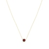 Thumbnail Image 1 of Natural Garnet Necklace 14K Yellow Gold