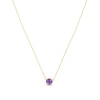 Thumbnail Image 0 of Natural Amethyst Necklace 14K Yellow Gold