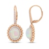 Thumbnail Image 1 of Natural Opal Earrings 1/4 ct tw Diamonds 14K Rose Gold